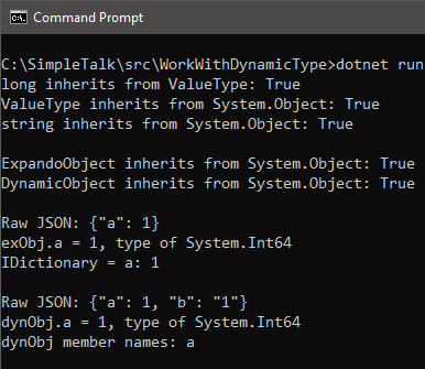 dynamic type results
